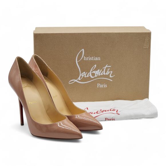 Christian Louboutin Pigalle Patent Leather Pumps 100 EU 39 US 8.5 - New $895 - Picture 1 of 8